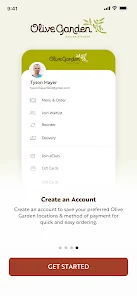 Olive Garden iPhone app on Apple App Store